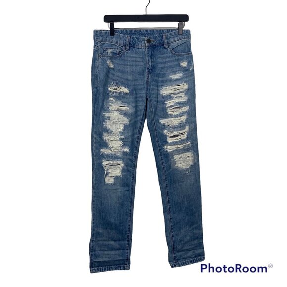 BLANKNYC Distressed Straight Leg Jeans - Size 27 - Picture 1 of 11